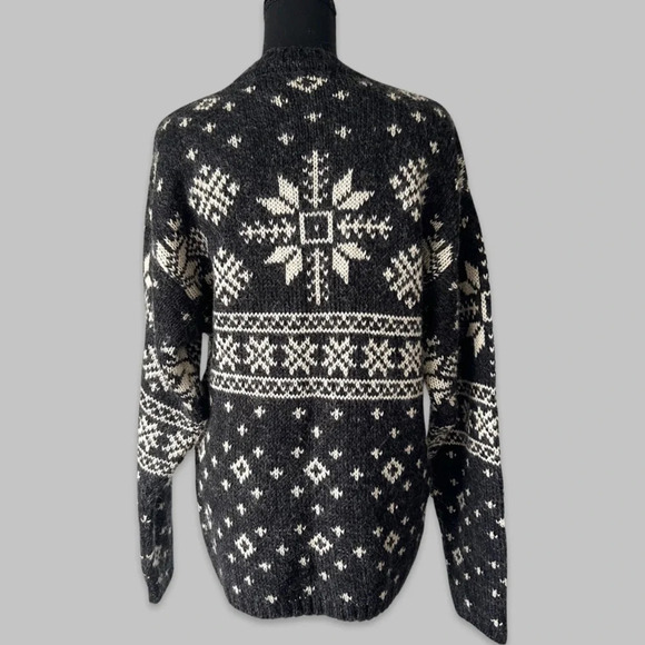 Vintage Christopher Rand Wool Blend Heavy Weight  Snowflake Sweater - Picture 3 of 14